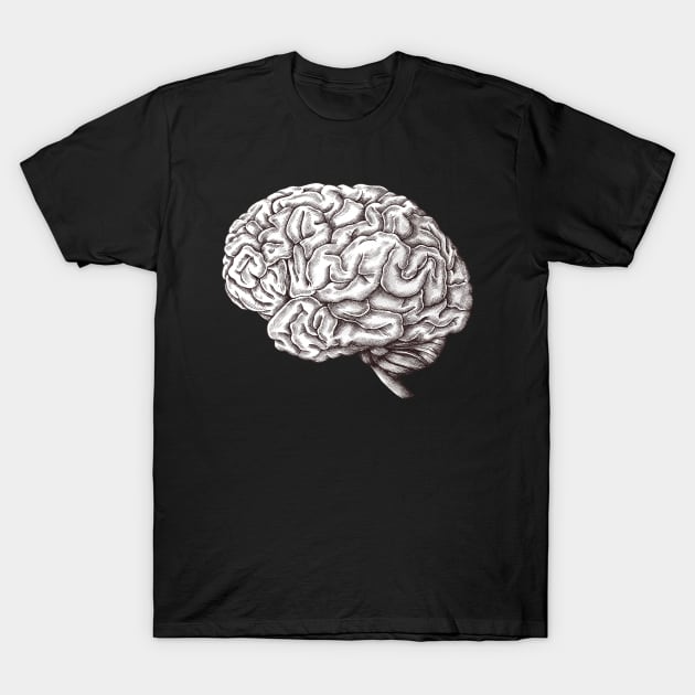 Brain T-Shirt by Mako Design 